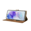 Rixus Bookcase For Samsung Galaxy A55 5G Light Brown