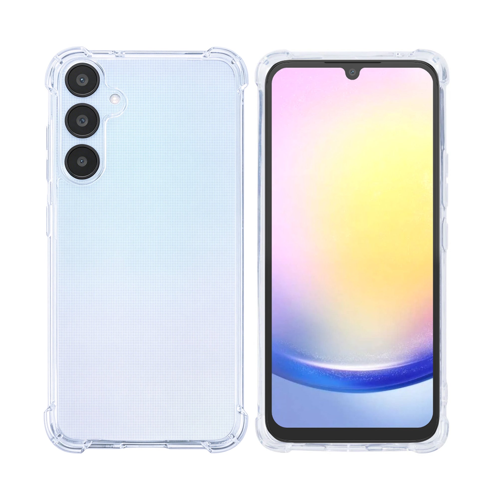 Rixus Anti-Burst Case For Samsung Galaxy A25 5G Transparent