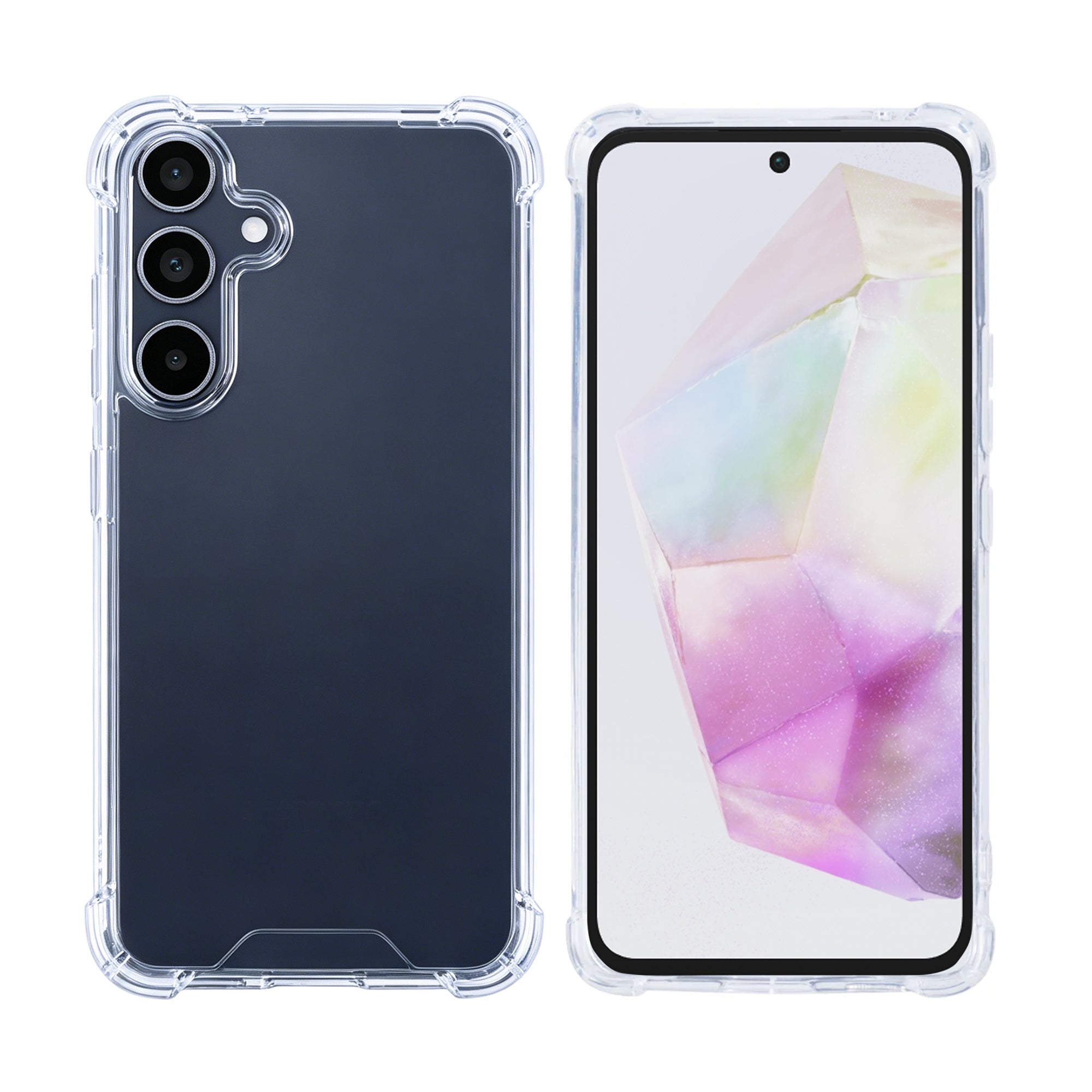 Rixus Anti-Burst Case For Samsung Galaxy A35 5G Transparent