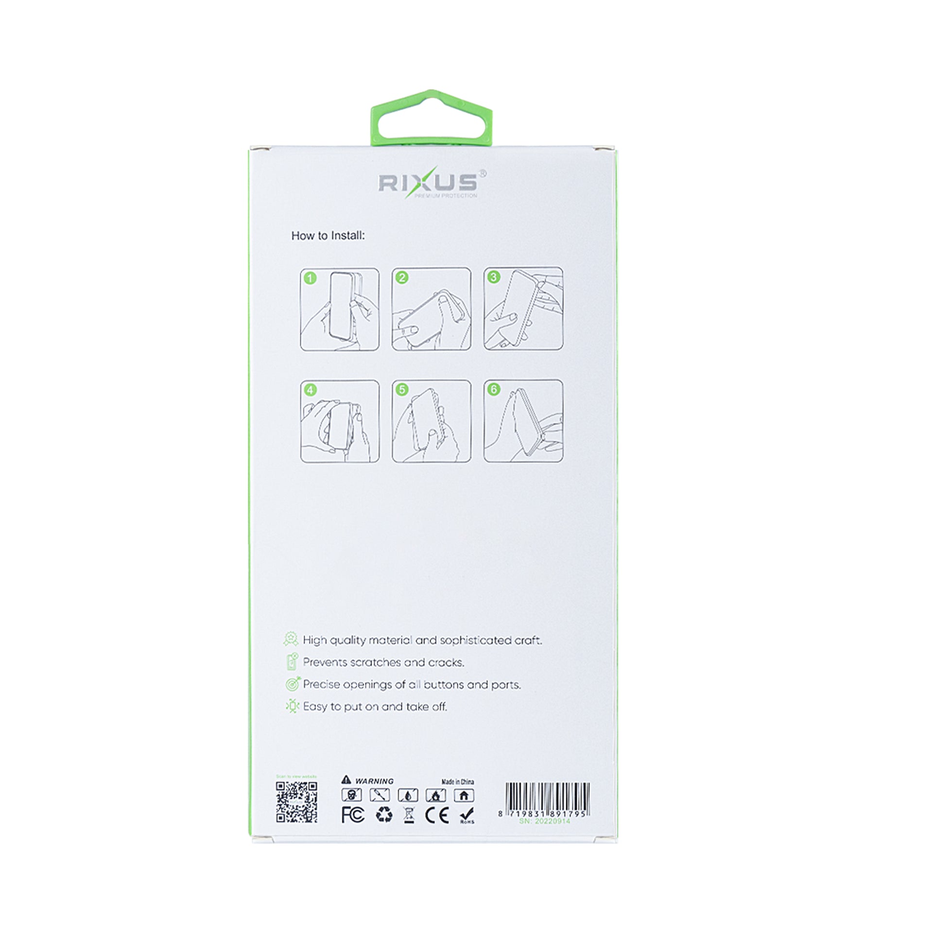 Rixus Anti-Burst Case For Samsung Galaxy A35 5G Transparent