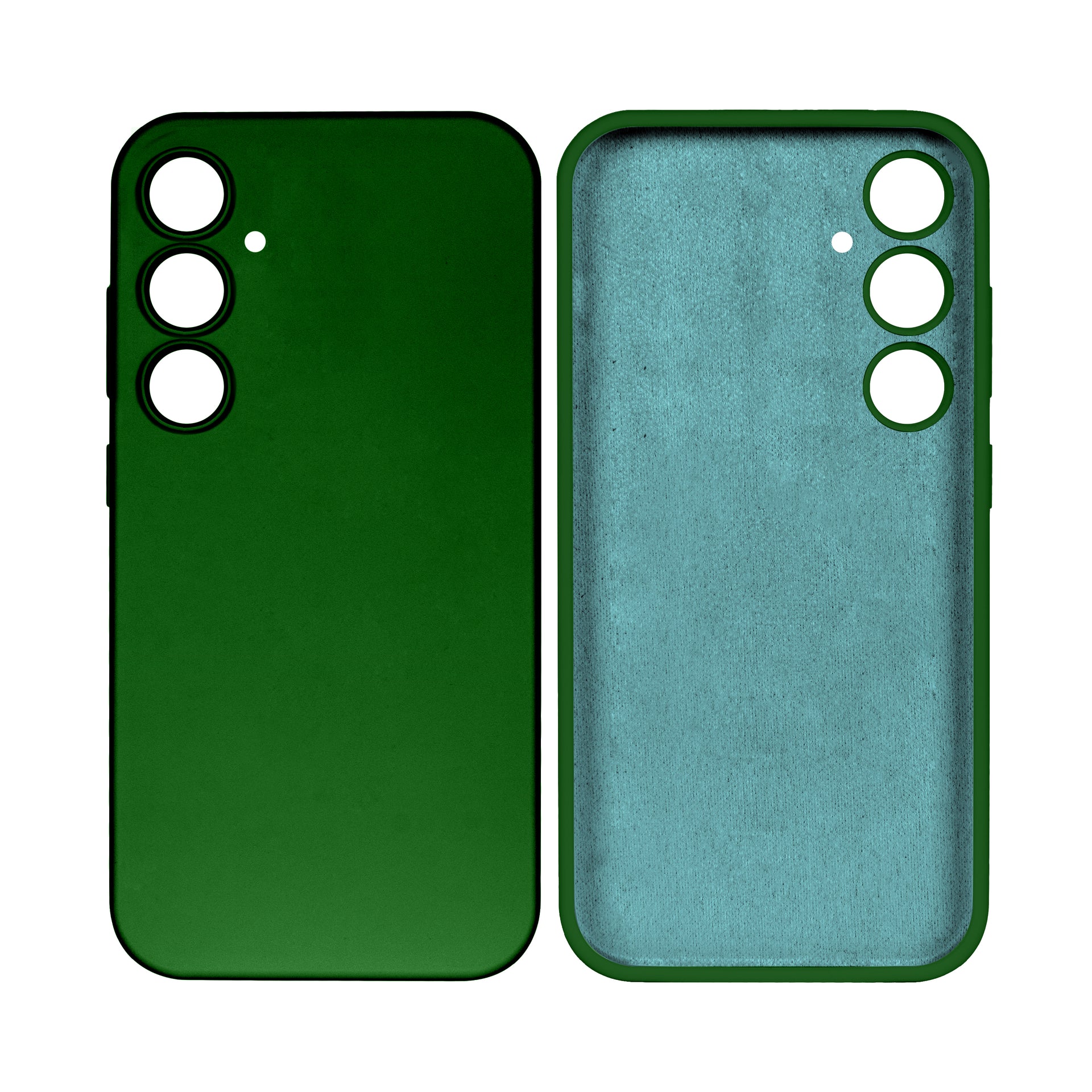 Rixus Soft TPU Phone Case For Samsung Galaxy A15 5G Dark Green