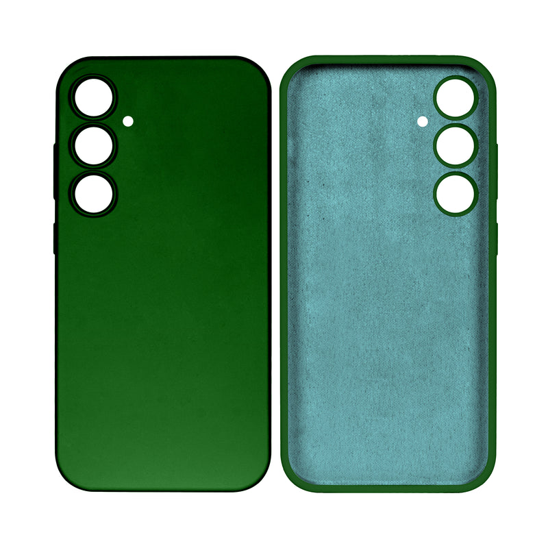 Rixus For Samsung Galaxy A15 5G 156B Soft TPU Phone Case Dark Green