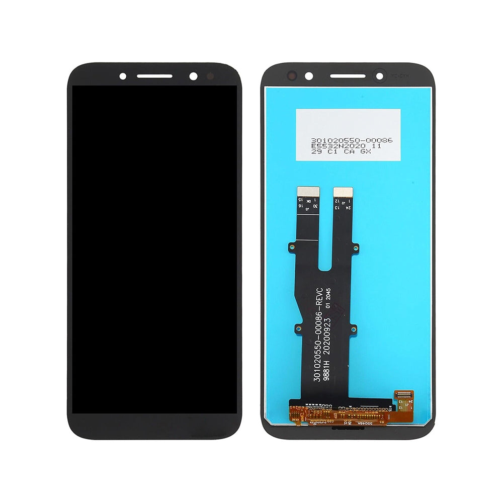 Nokia C1 Plus Display And Digitizer Without Frame Black OEM