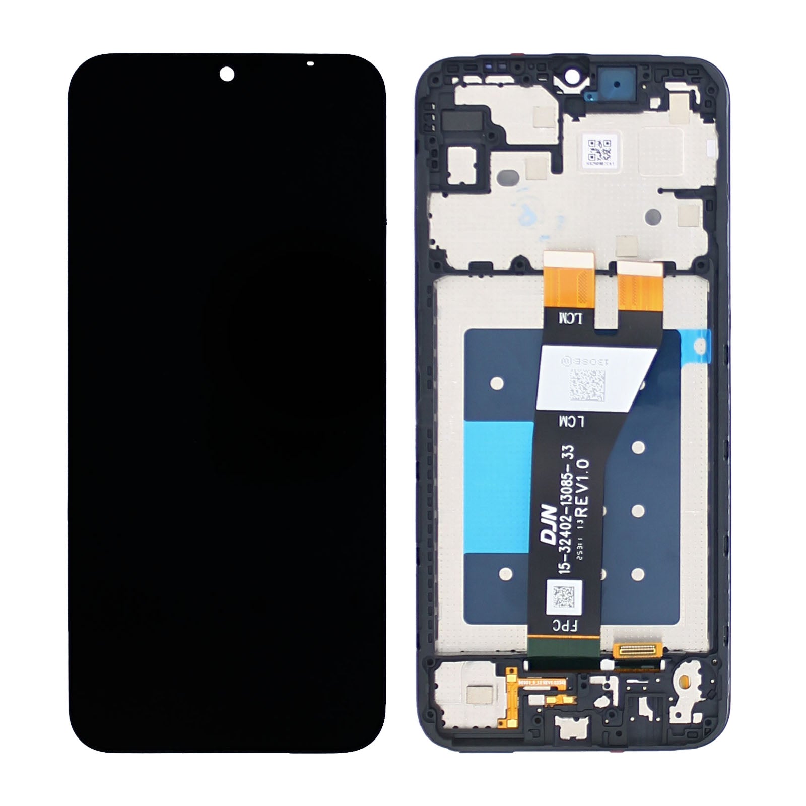 Samsung Galaxy A14 5G A146P Display And Digitizer With Frame Black Service Pack