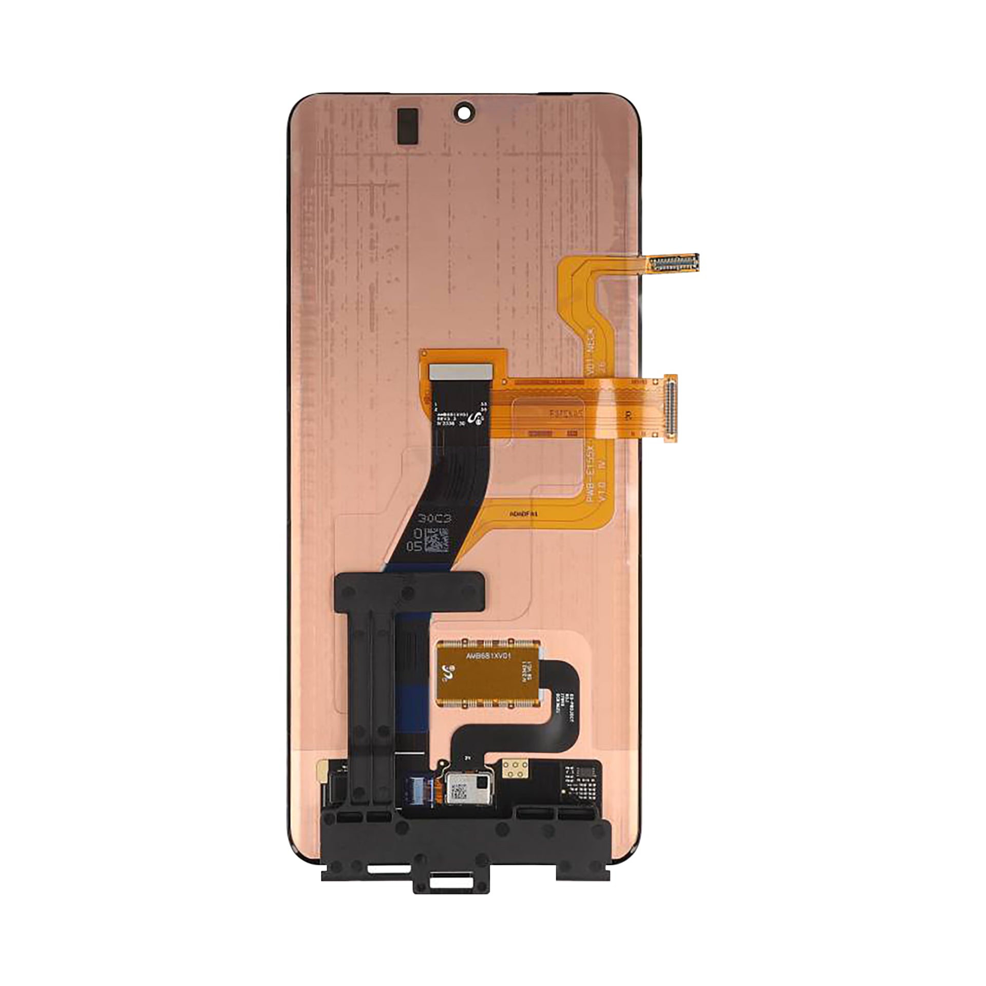 Samsung Galaxy S21 Ultra G998B Display And Digitizer Without Frame Black Service Pack