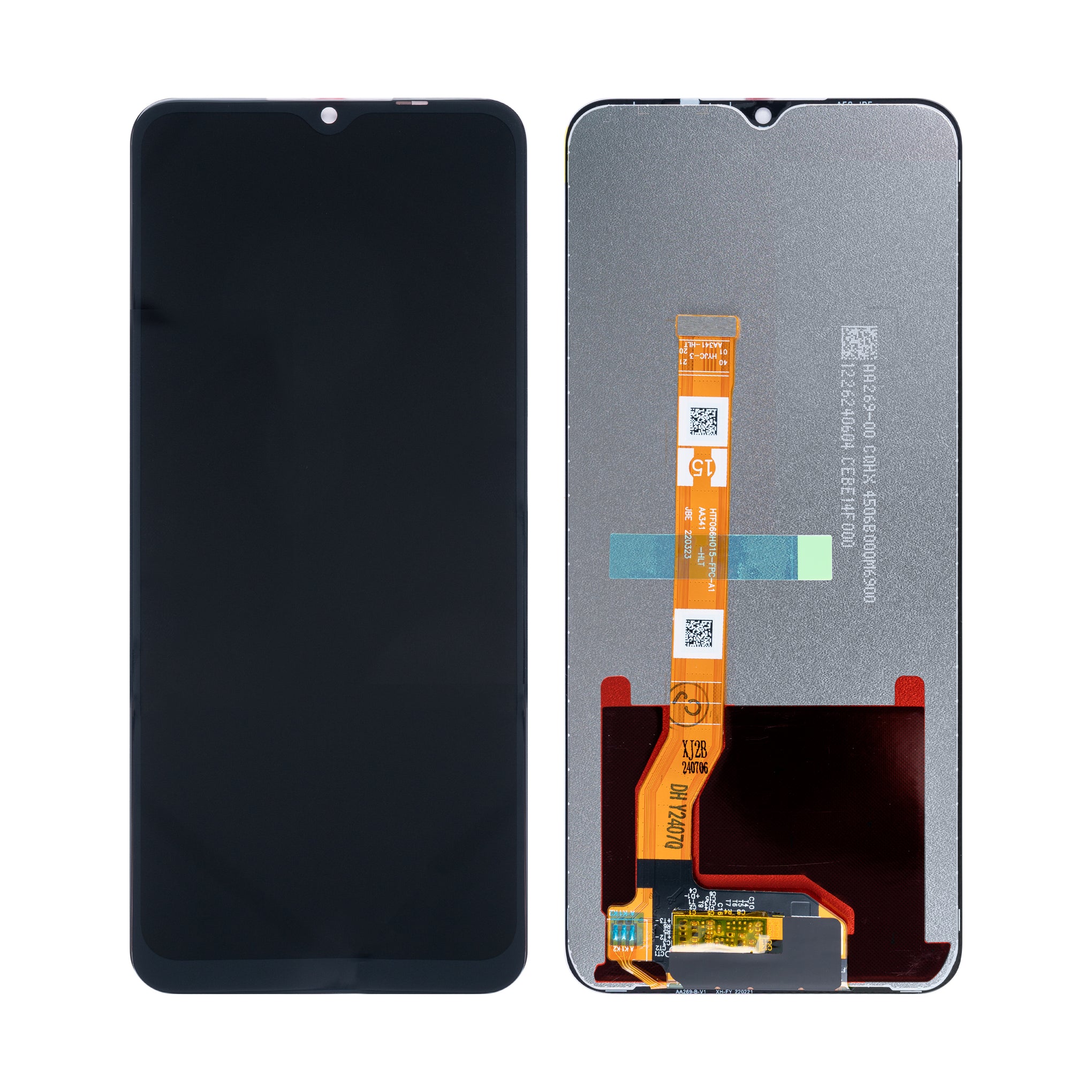Oppo A18, A38 Display And Digitizer Without Frame Black OEM