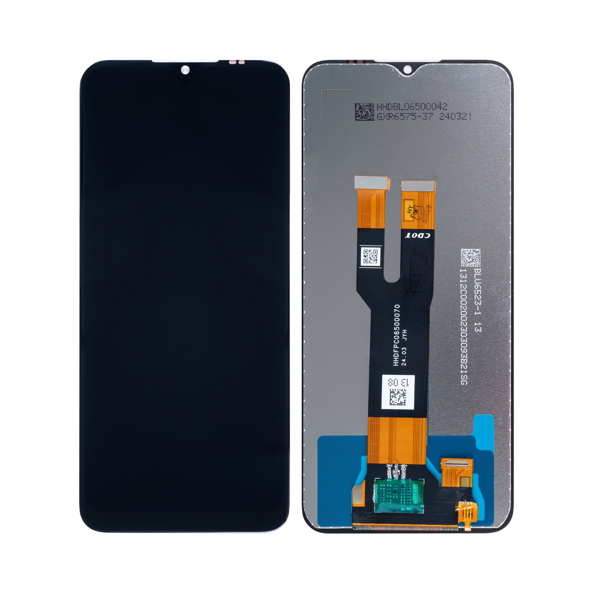 Nokia C32 Display And Digitizer Without Frame Black OEM