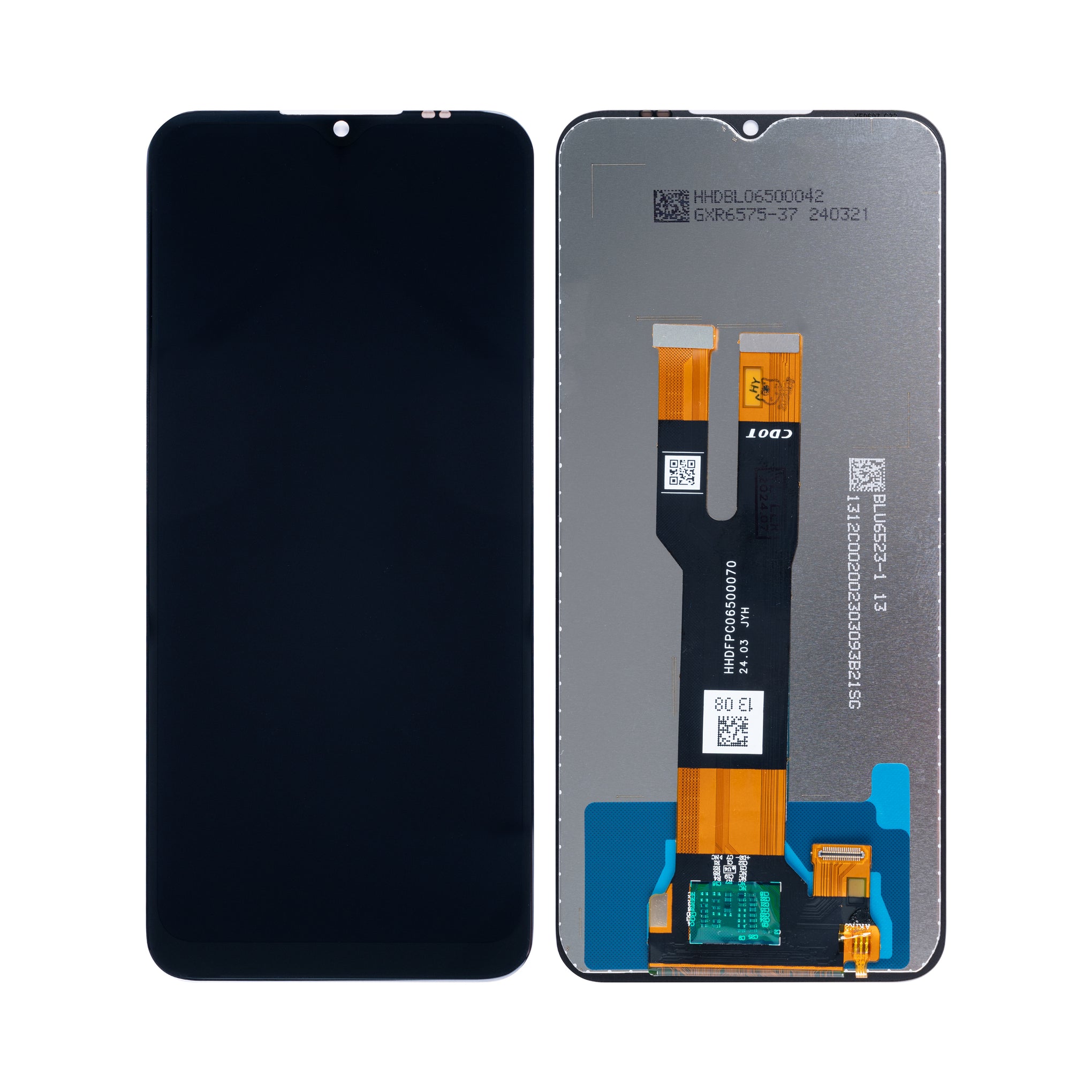 Nokia C32 Display And Digitizer Without Frame Black OEM