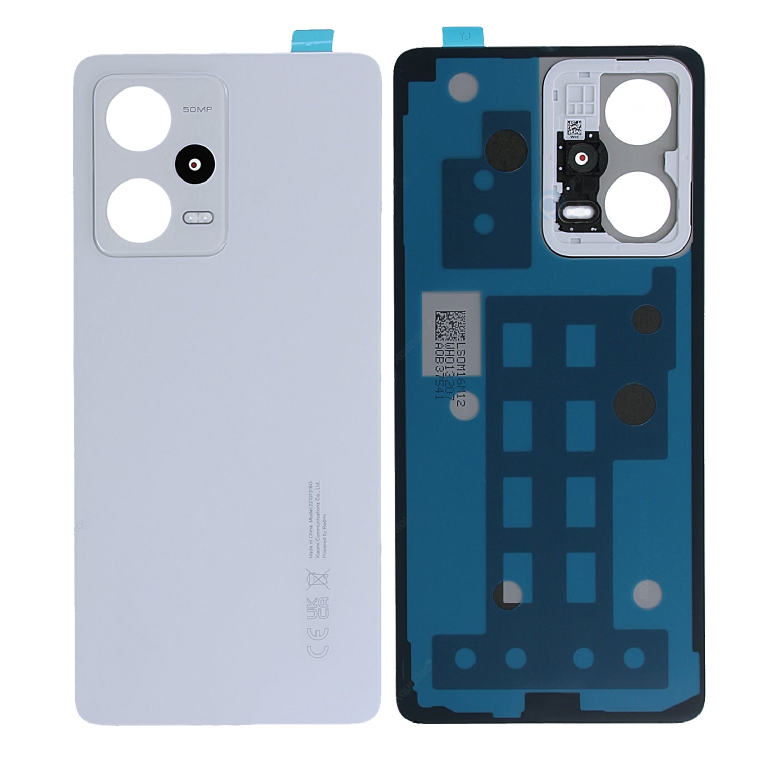 Xiaomi Redmi Note 12 Pro 5G Back Cover With Lens Polar White OEM