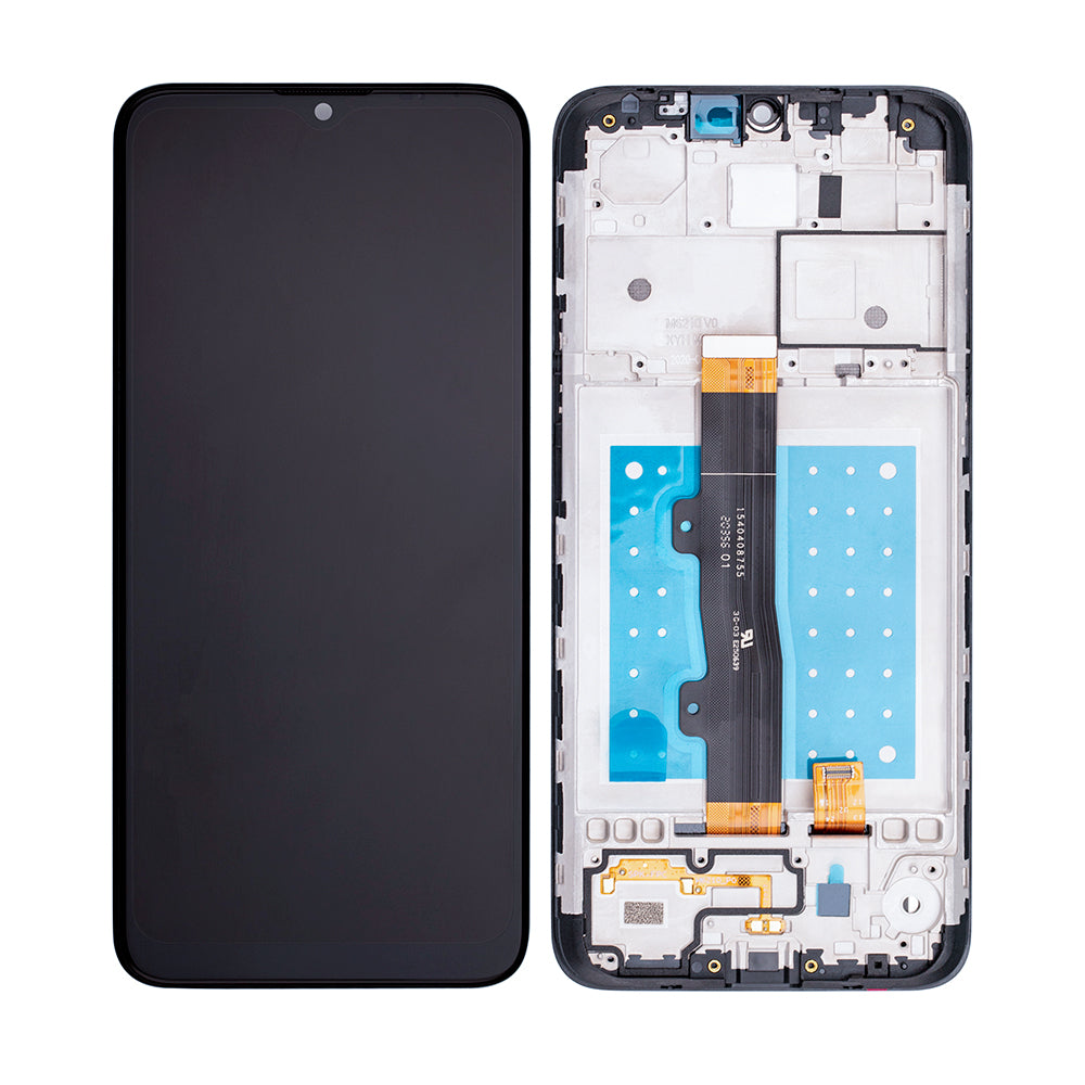 Motorola Moto E7 Display And Digitizer With Frame Mineral Gray OEM