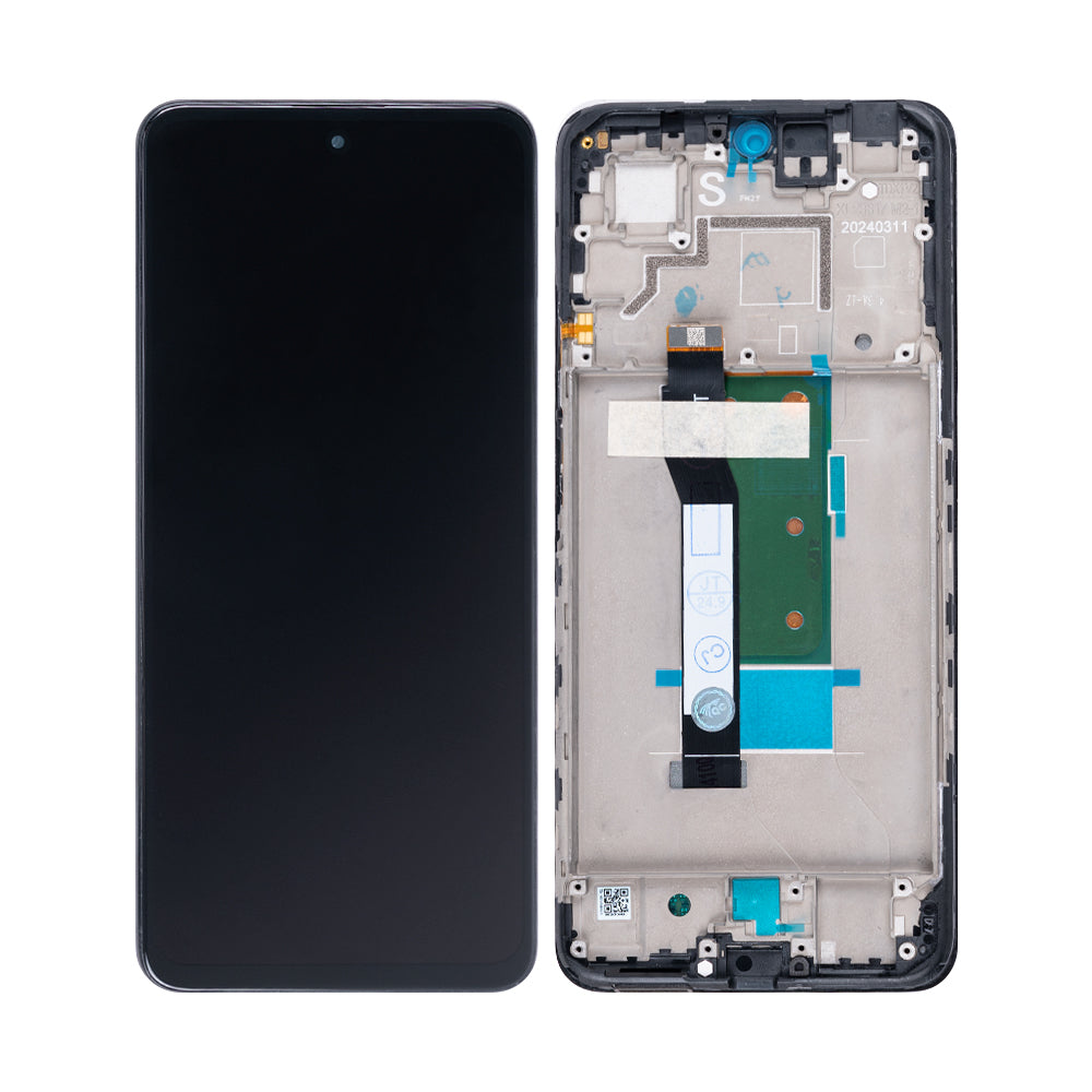 Xiaomi Redmi Note 12T Pro Display And Digitizer With Frame Black OEM