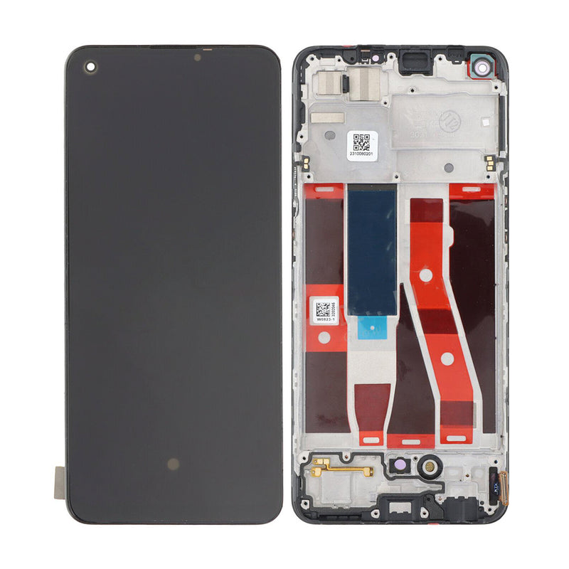 Oppo A94 4G (CPH2203) Display And Digitizer With Frame Fluid Black OEM