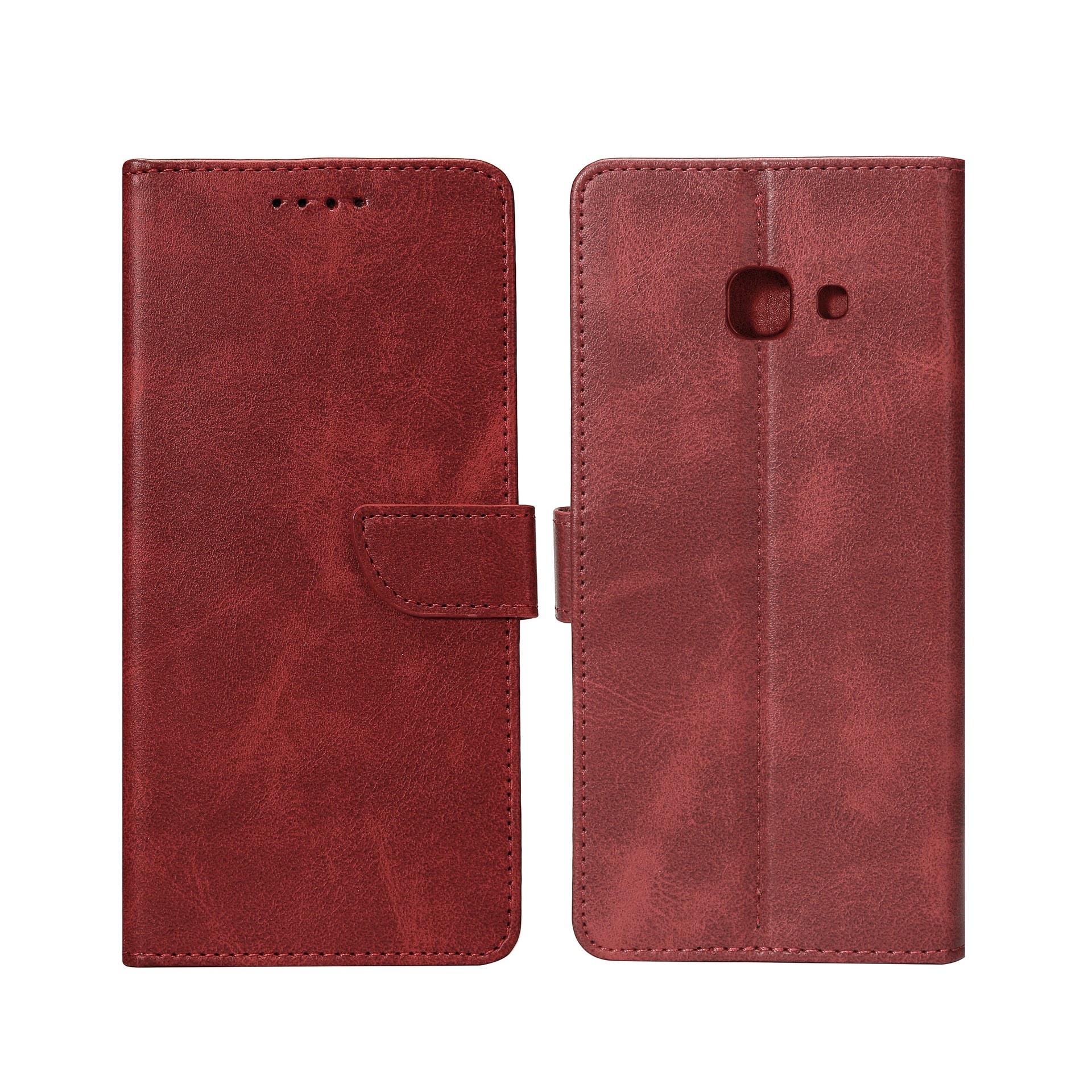 Rixus Bookcase For Samsung Galaxy A5 Dark Red