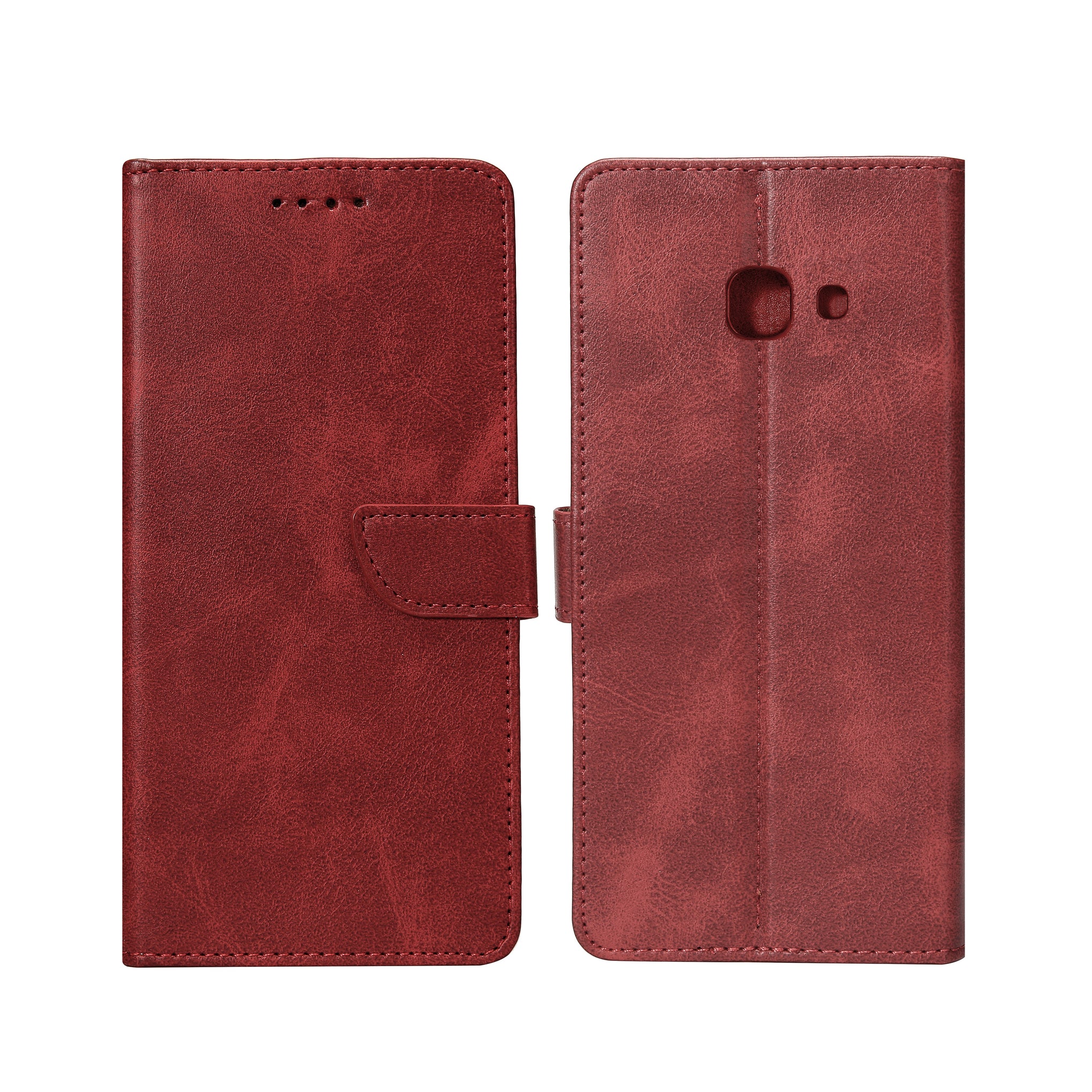 Rixus Bookcase For Samsung Galaxy A5 Dark Red