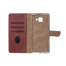 Rixus Bookcase For Samsung Galaxy A5 Dark Red