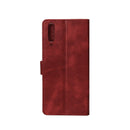 Rixus Bookcase For Samsung Galaxy A7 Dark Red