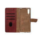 Rixus Bookcase For Samsung Galaxy A7 Dark Red