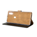 Rixus Bookcase For Samsung Galaxy A40 Black
