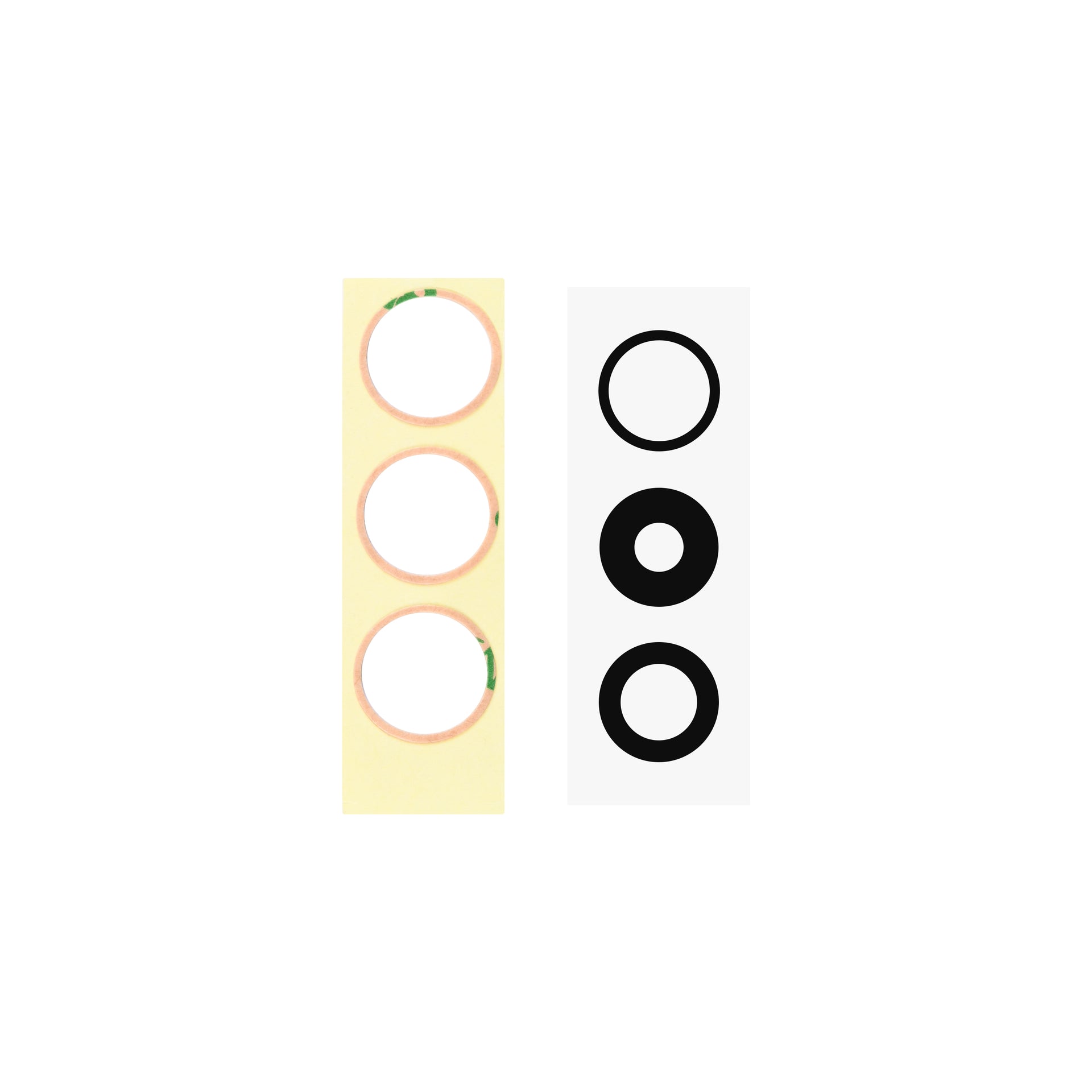 For Apple iPhone 15 Pro Camera Lens Cover Set Black OEM