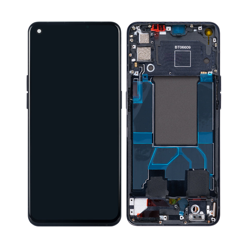 Oppo Reno 6 5G Display And Digitizer With Frame Stellar Black Hard-OLED