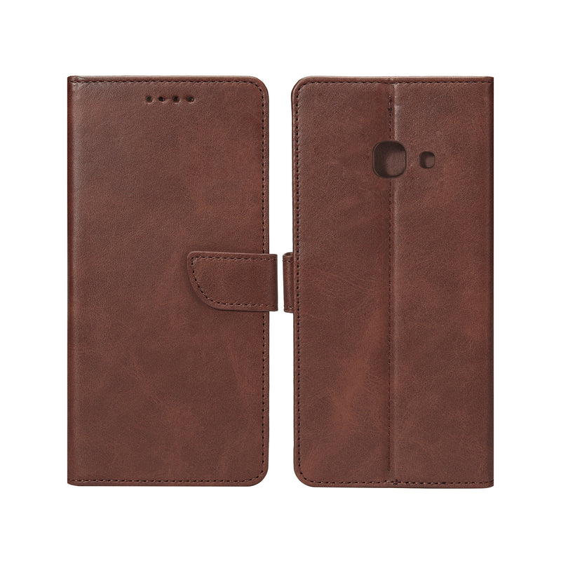 Rixus Bookcase For Samsung Galaxy A5 A520F Brown