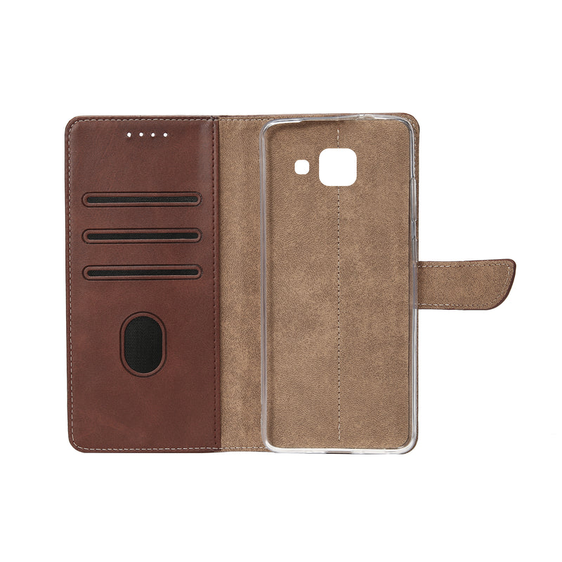 Rixus Bookcase For Samsung Galaxy A5 Brown