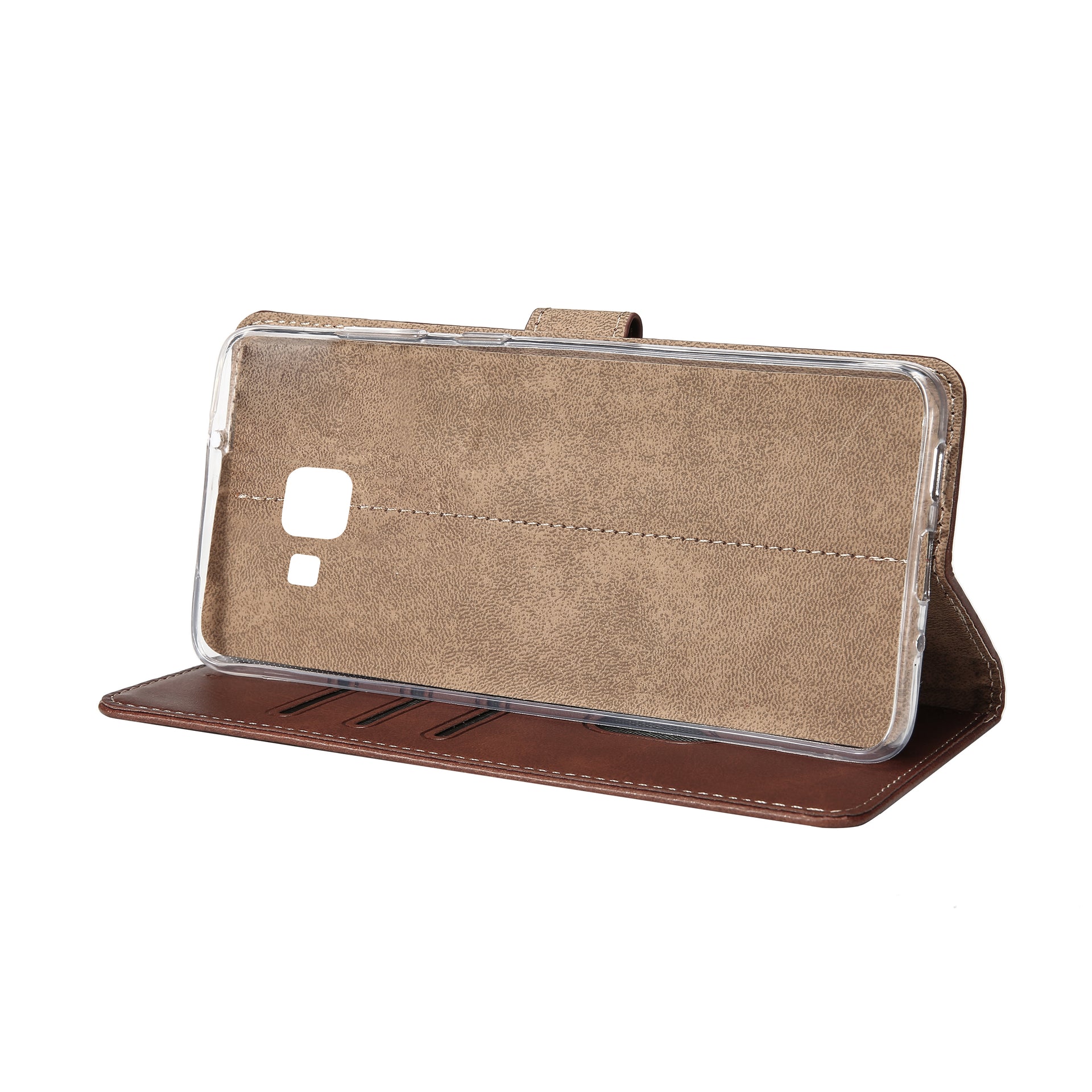 Rixus Bookcase For Samsung Galaxy A5 Brown