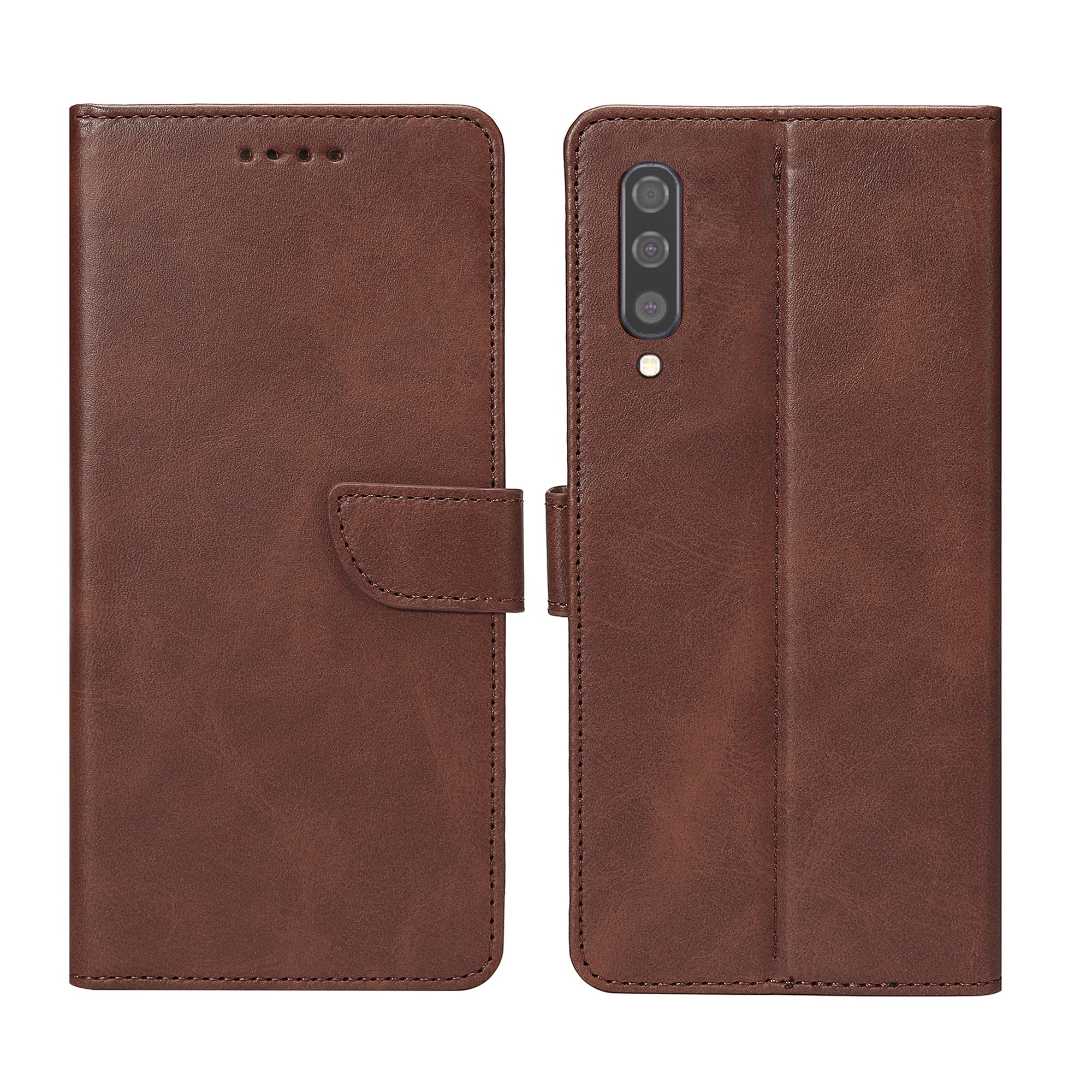 Rixus Bookcase For Samsung Galaxy A50 Brown