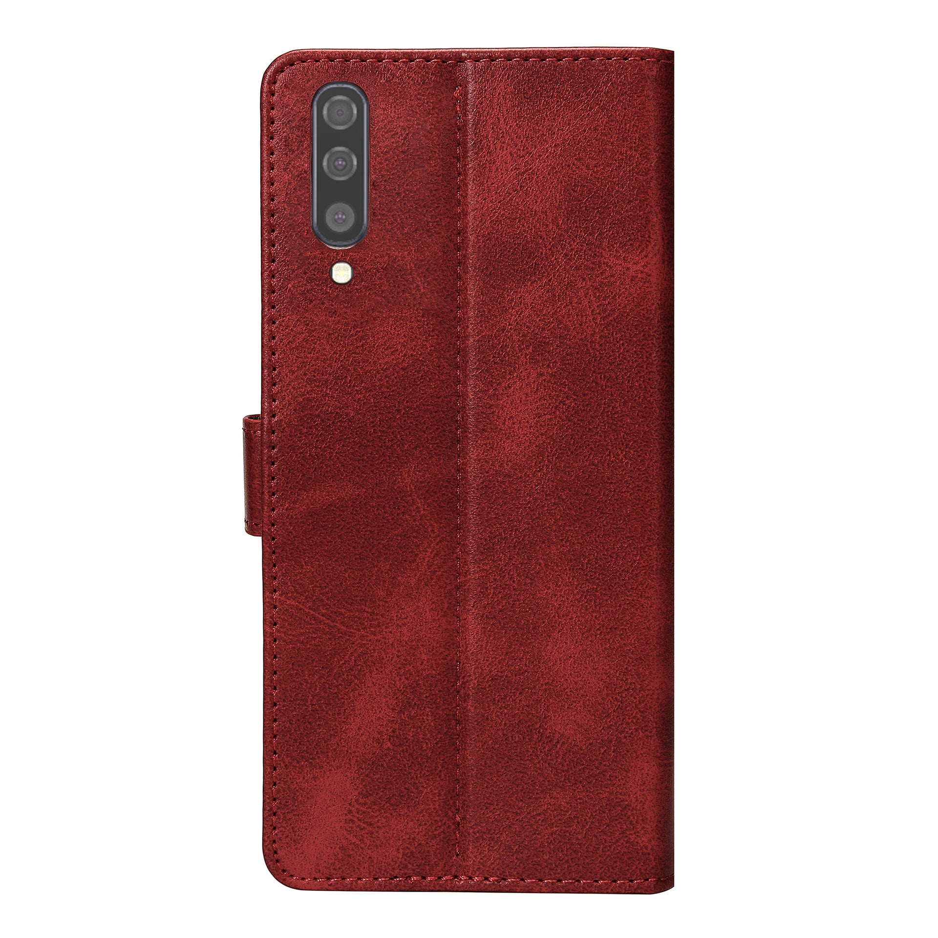 Rixus Bookcase For Samsung Galaxy A50 Dark Red