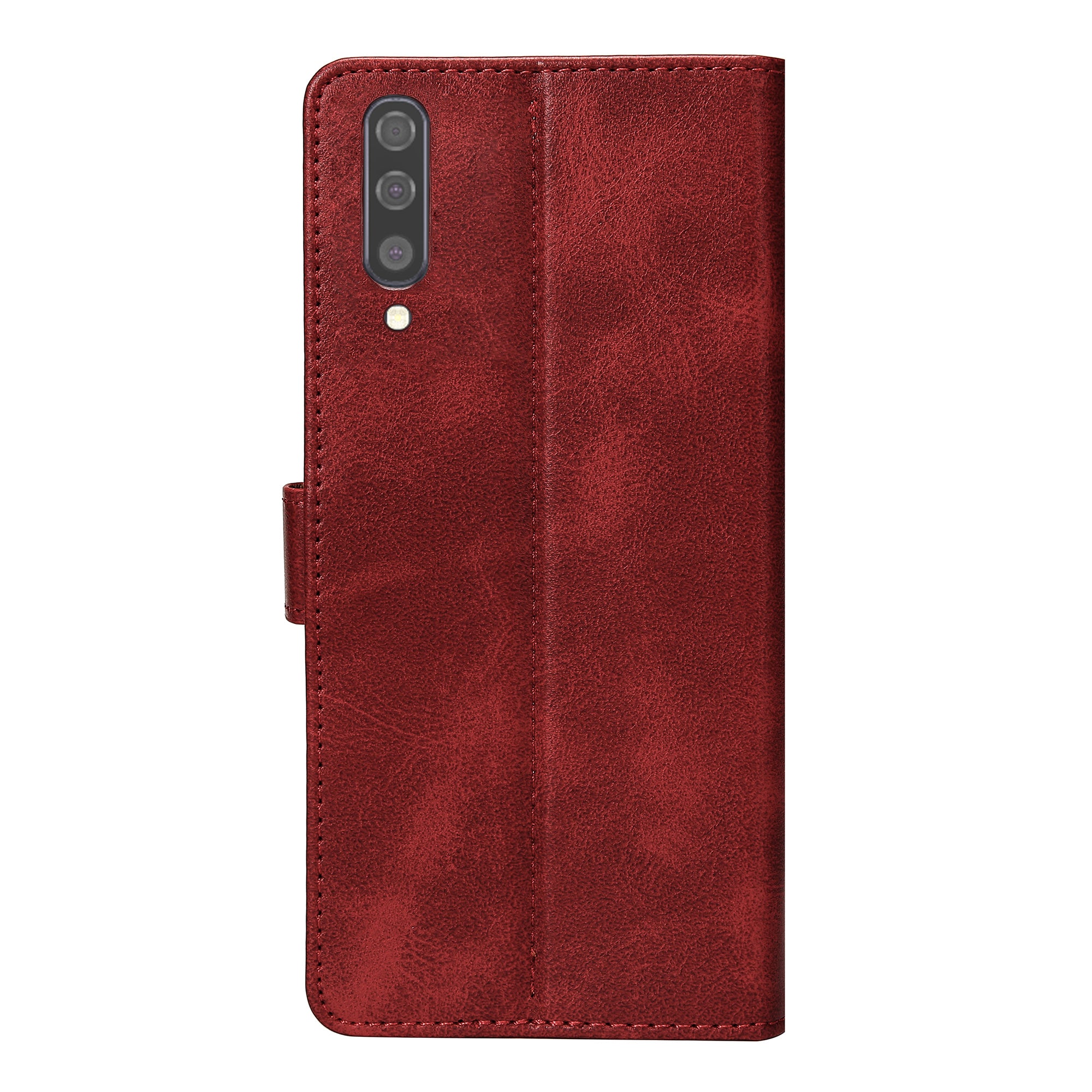 Rixus Bookcase For Samsung Galaxy A50 Dark Red