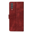 Rixus Bookcase For Samsung Galaxy A50 Dark Red