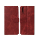 Rixus Bookcase For Samsung Galaxy A50 Dark Red
