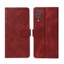 Rixus Bookcase For Samsung Galaxy A50 Dark Red