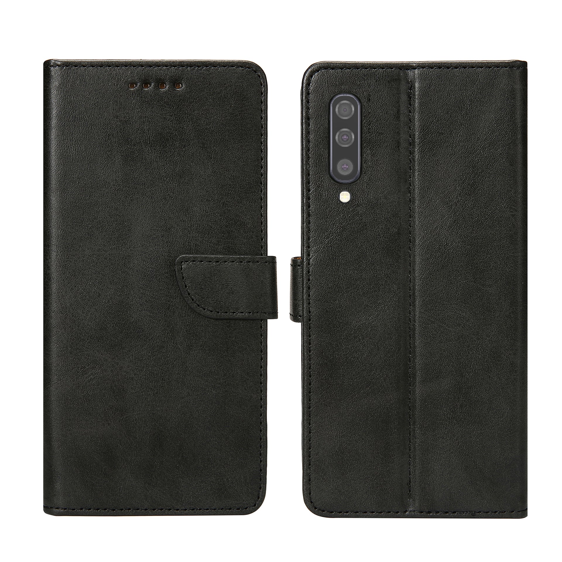 Rixus Bookcase For Samsung Galaxy A50 Black