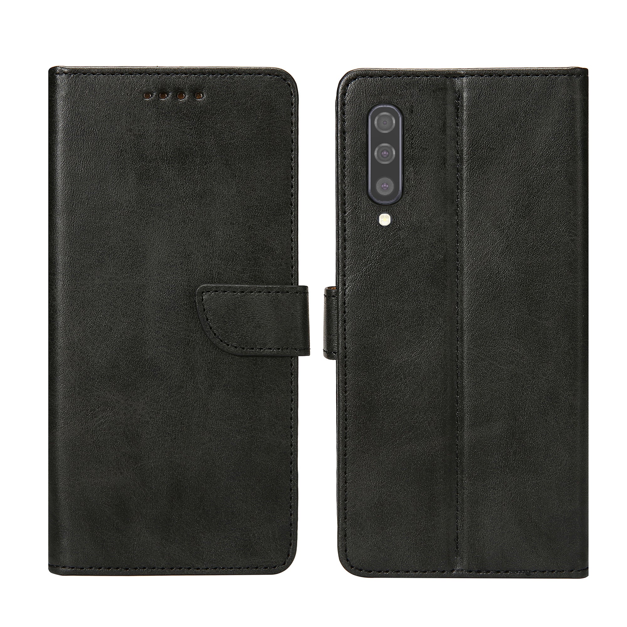 Rixus Bookcase For Samsung Galaxy A50 Black