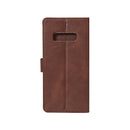Rixus Bookcase For Samsung Galaxy Note 8 N950F Gold Brown