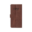 Rixus Bookcase For Samsung Galaxy S8 Brown