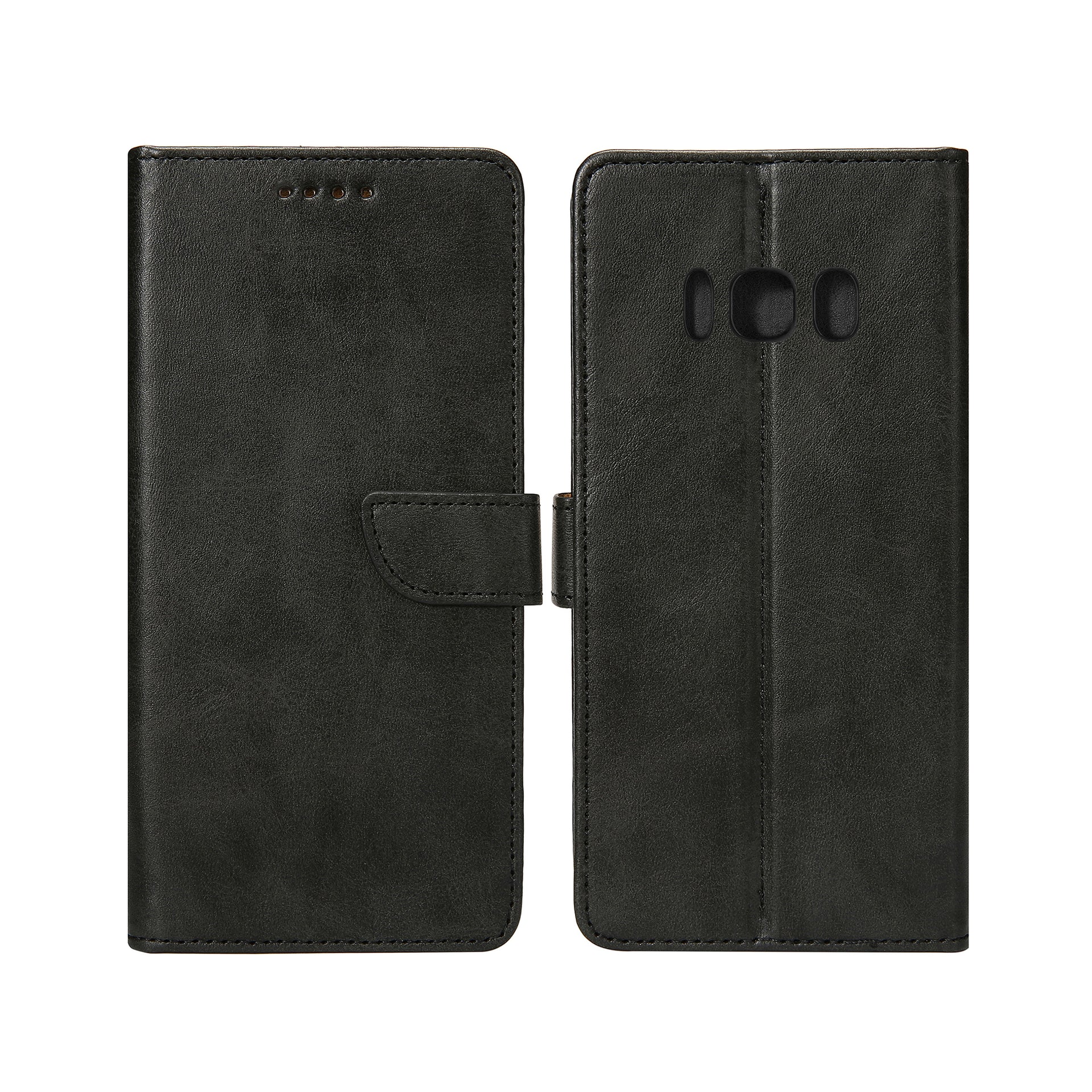 Rixus Bookcase For Samsung Galaxy S8 Plus Black