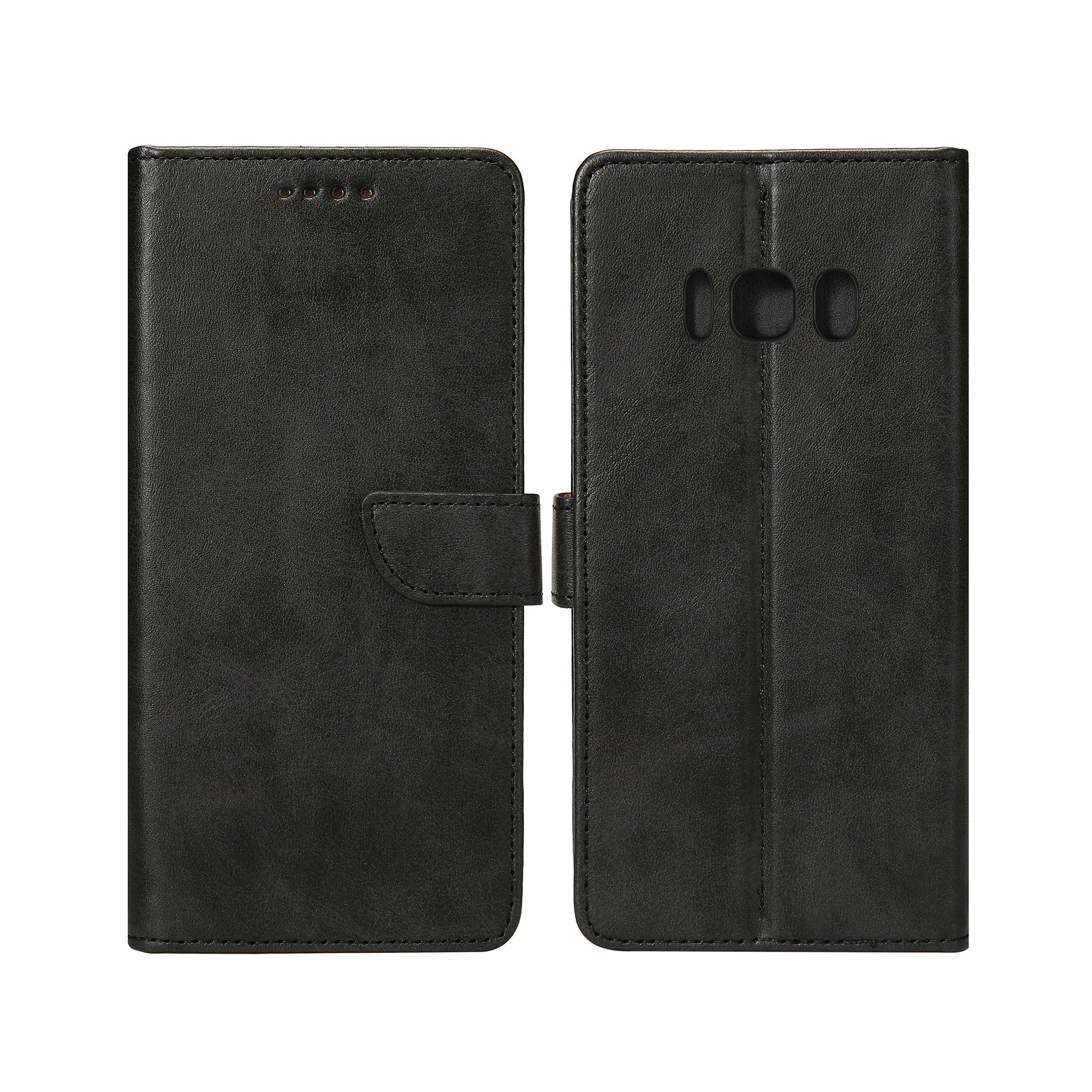 Rixus Bookcase For Samsung Galaxy S8 Plus Black
