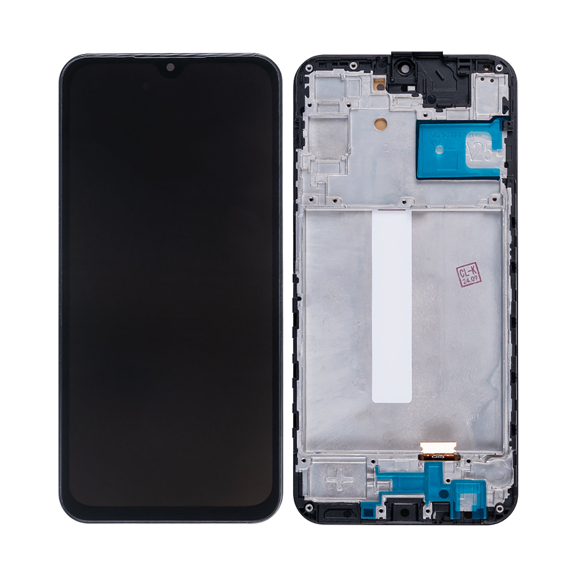 Samsung Galaxy A25 5G A256B Display And Digitizer With Frame Black Soft-OLED