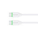 Rixus RXUC18C Fast Charging USB-C To USB-C Cable White