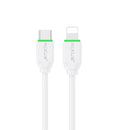 Rixus RXUC18L Fast Charging USB-C To Lightning Cable White