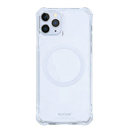 Rixus Armor-X Anti Shock Case With MagSafe Compatible For Apple iPhone 11 Pro Transparent