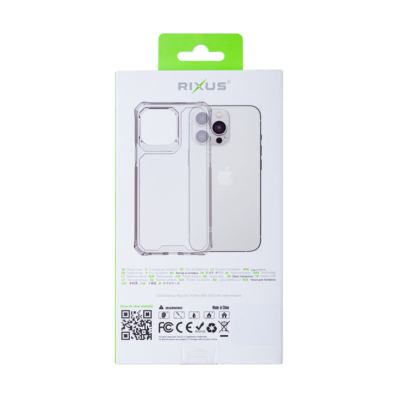 Rixus Armor-X Anti Shock Case For Apple iPhone 13 Pro Max Transparent
