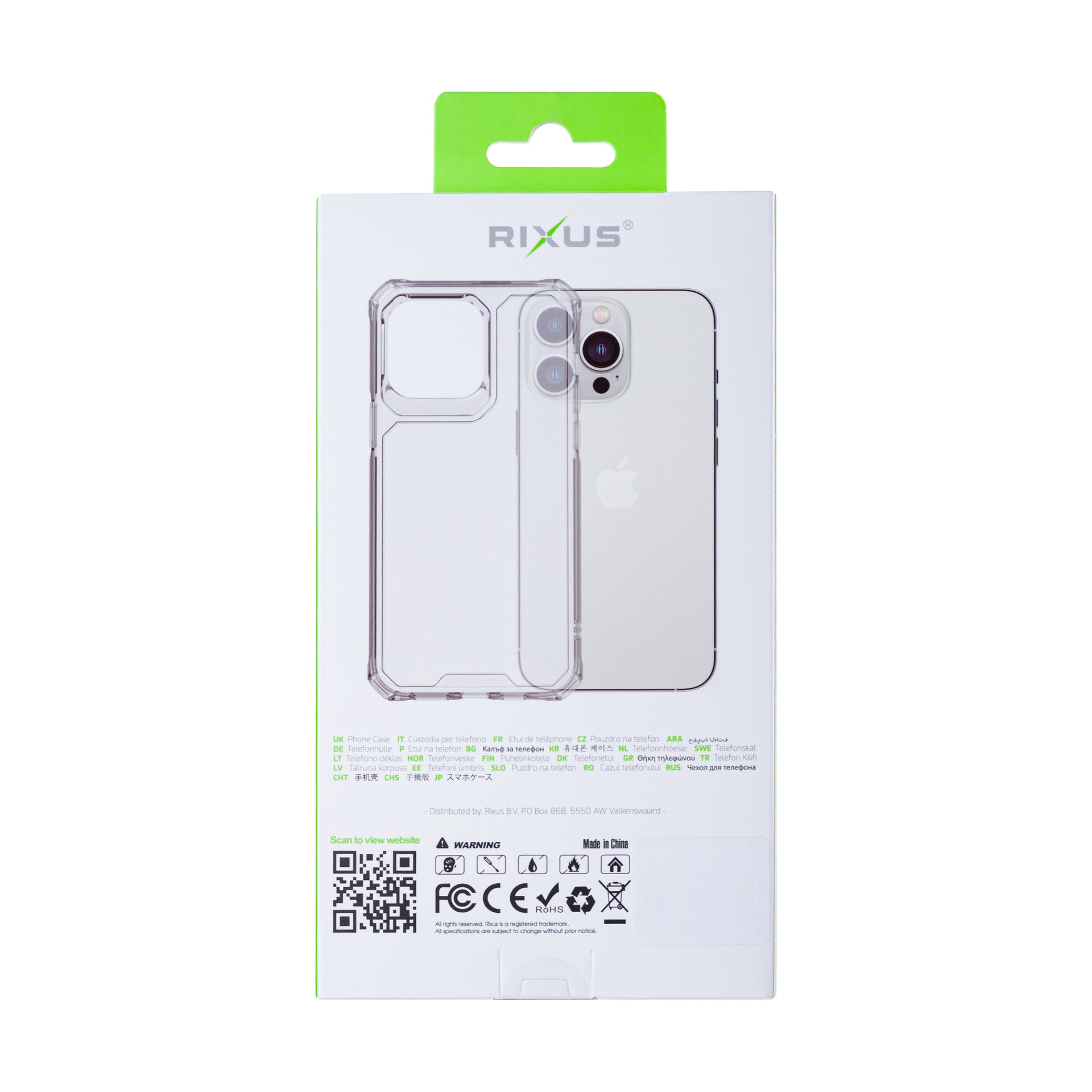 Rixus Armor-X Anti Shock Case For Apple iPhone 14 Pro Max Transparent