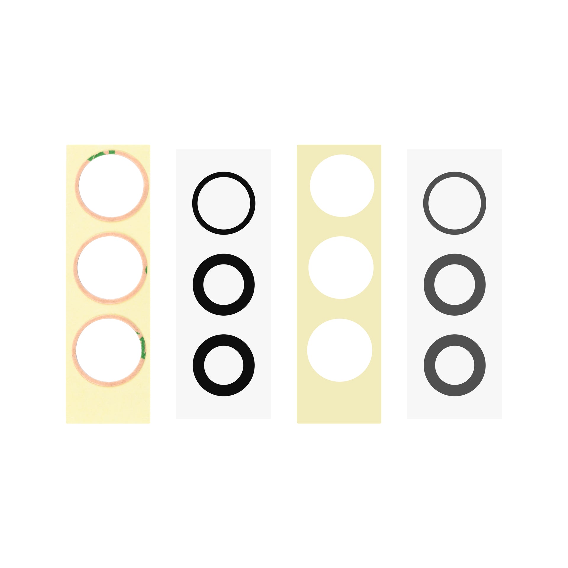 For Apple iPhone 15 Pro Max Camera Lens Cover Set Black OEM