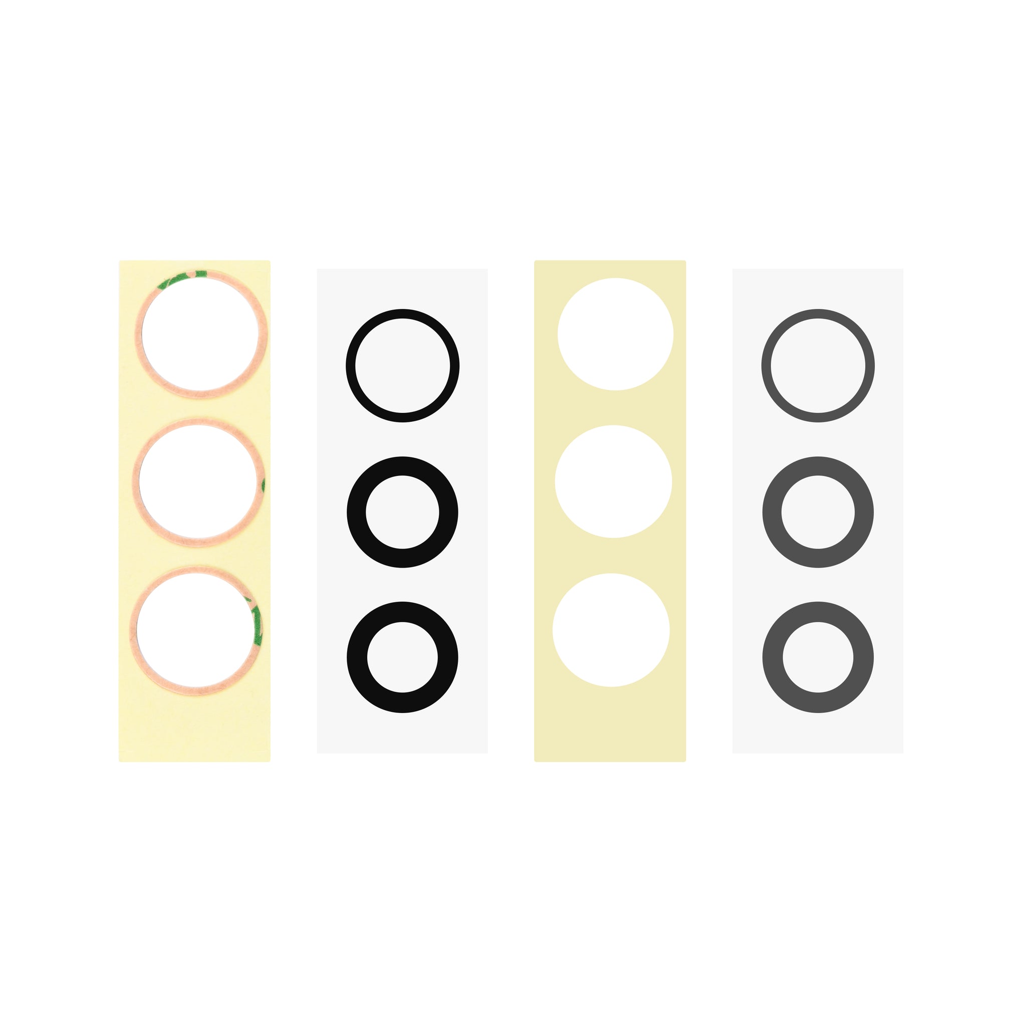 For Apple iPhone 15 Pro Max Camera Lens Cover Set Black OEM