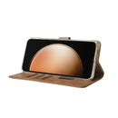 Rixus Bookcase For Samsung Galaxy S23 FE Light Brown