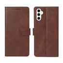 Rixus Bookcase For Samsung Galaxy S23 FE Brown