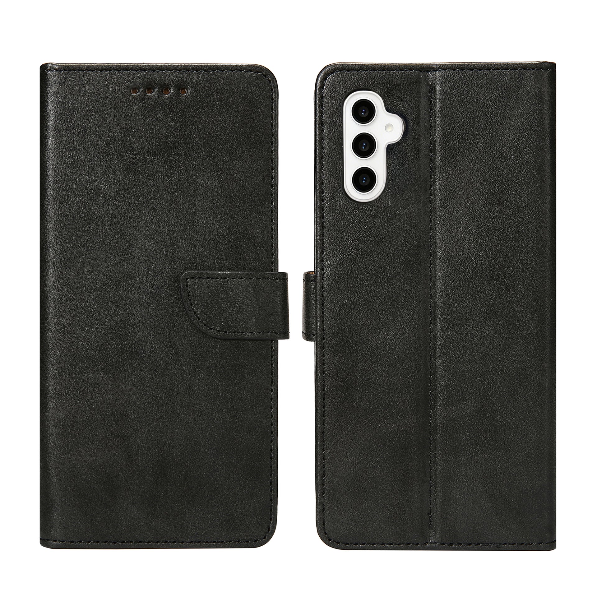 Rixus Bookcase For Samsung Galaxy S23 FE Black